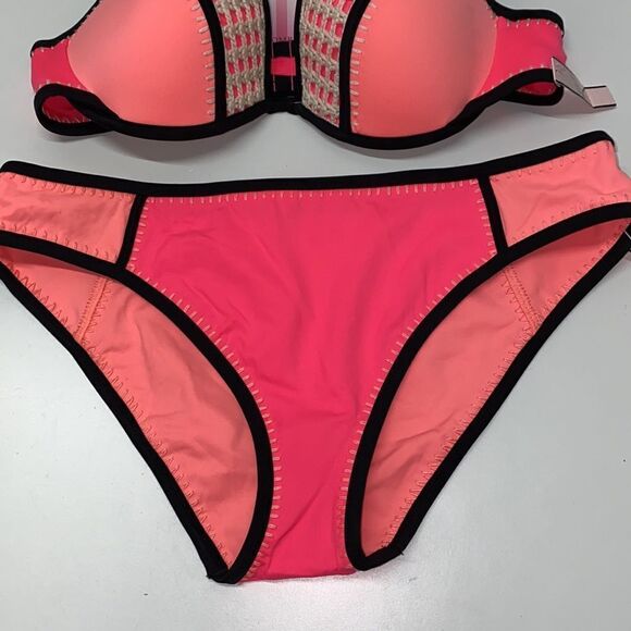 🔥🏖VICTORIA SECRET swimsuit The Fabulous/push-up cheeky New - Picture 4 of 6